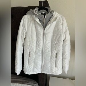 White Hooded Puffer Jacket